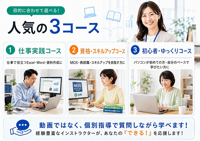 パソコン教室姫路市仕事